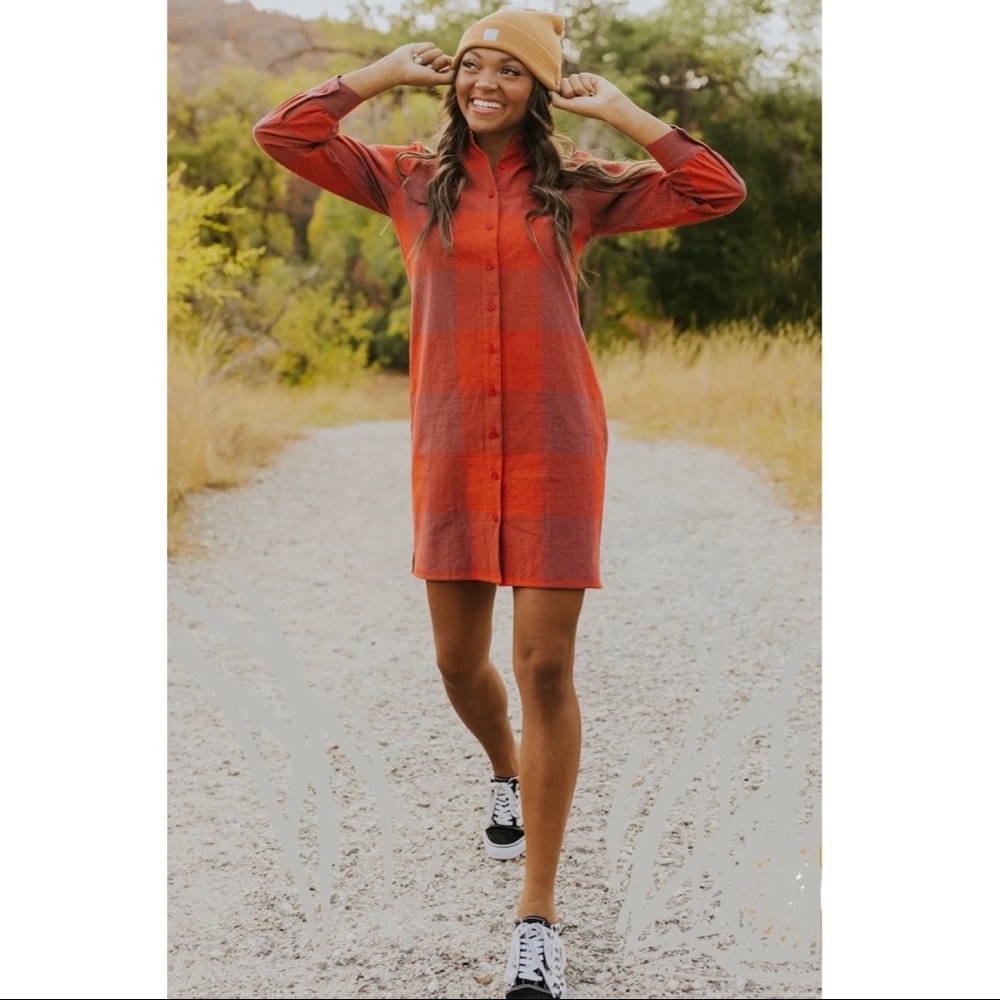 Rollo Plaid Shirt Dress​